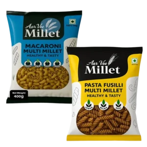 Aarvee Millet Macroni & Millet Pasta Fusilli Multi Millet (Pack of 2)