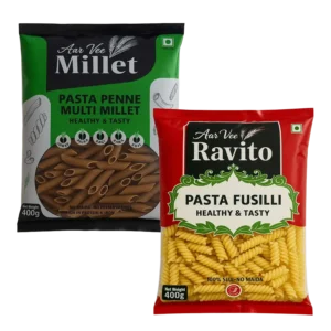 Arvee Millet Pasta Penne & Ravito Fusilli (Pack of 2)