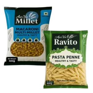 Arvee Millet Macroni & Ravito Pasta Penne (Pack of 2)