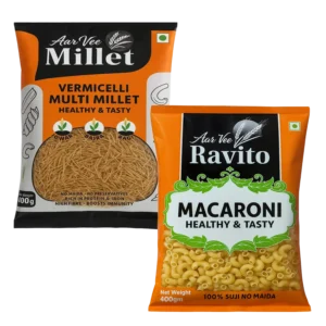 Arvee Millet Vermicelli & Ravito Macroni (Pack of 2)