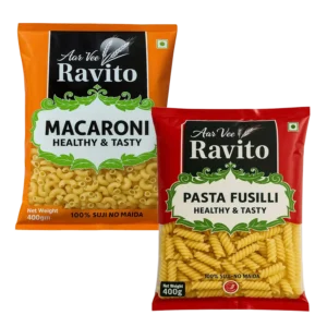Arvee Ravito Macroni & Pasta Fusilli (Pack of 2)