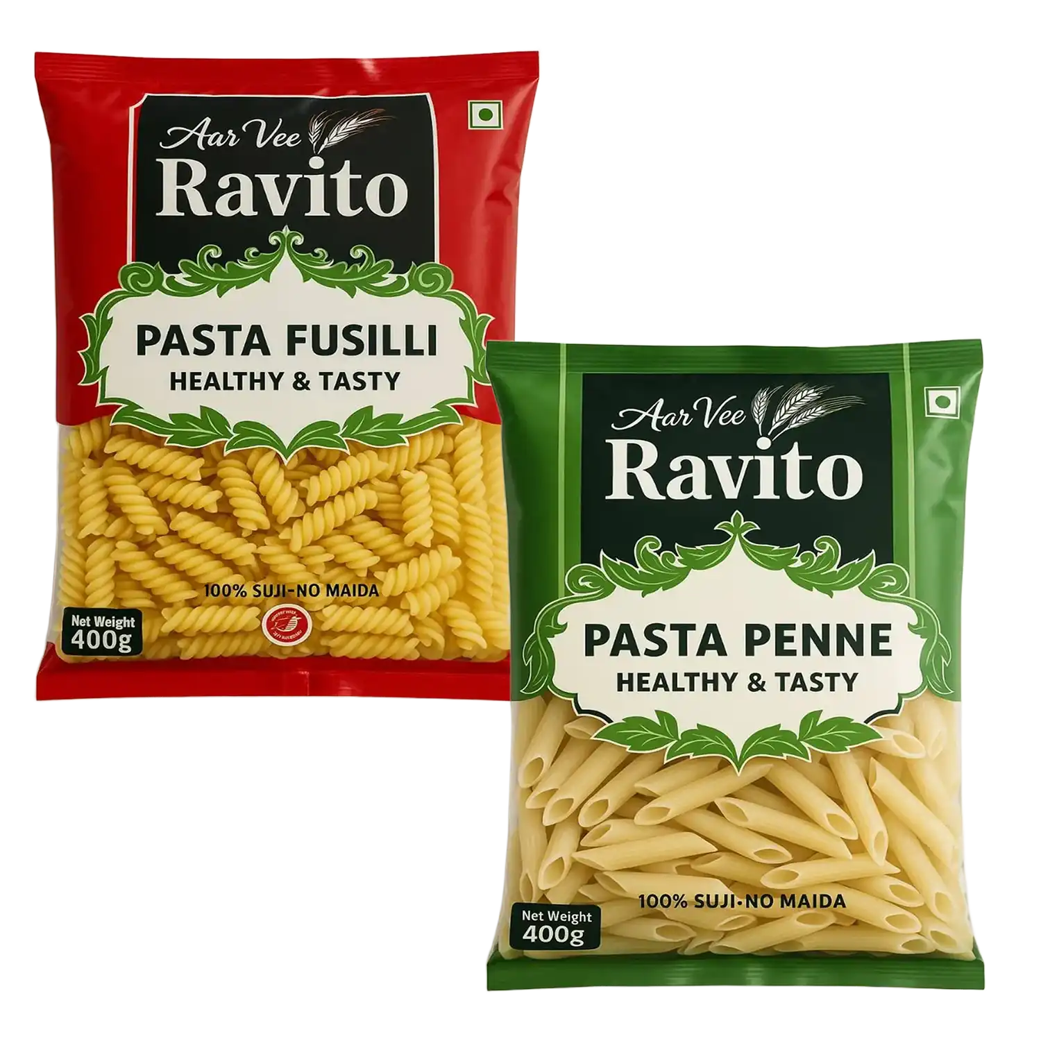 Arvee Ravito Pasta Fusilli & Penne (Pack of 2)