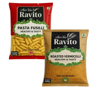 Arvee Ravito Pasta Fusilli & Roasted Vermicelli (Pack of 2)